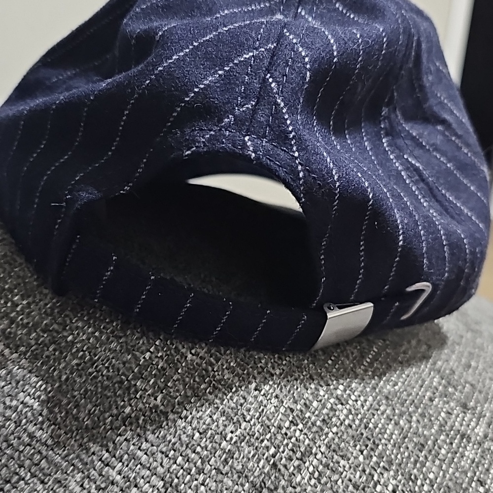 NWT Aerie Hat Wool Blend Baseball Cap Pinstripe Nice - Picture 4 of 9